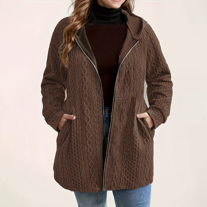 📢Livraison gratuite 📢60% DE RÉDUCTION ! ⏳⏰ Veste Ample à Capuche avec Tissage Texturé – Confort Ultra-Doux, Coupe Flatteuse & Style Élégant en 5 Couleurs ⚡