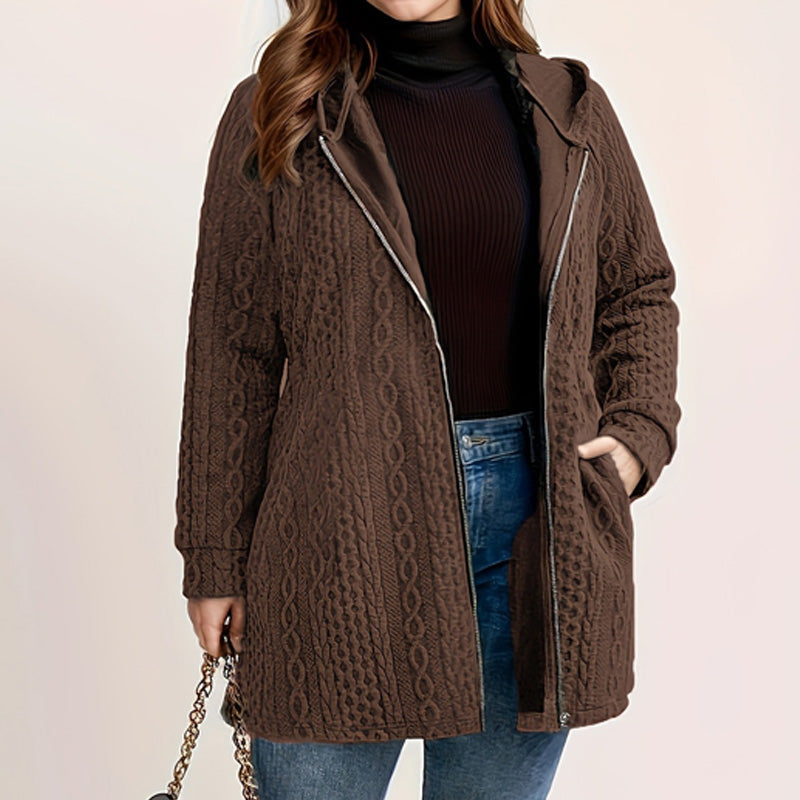 📢Livraison gratuite 📢60% DE RÉDUCTION ! ⏳⏰ Veste Ample à Capuche avec Tissage Texturé – Confort Ultra-Doux, Coupe Flatteuse & Style Élégant en 5 Couleurs ⚡