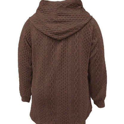 📢Livraison gratuite 📢60% DE RÉDUCTION ! ⏳⏰ Veste Ample à Capuche avec Tissage Texturé – Confort Ultra-Doux, Coupe Flatteuse & Style Élégant en 5 Couleurs ⚡