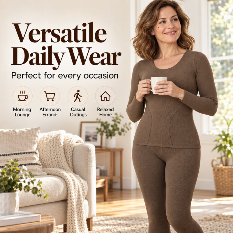 💖Offre exceptionnelle du Black Friday – 50 % de réduction !💖 ✨Ensemble de sous-vêtements thermiques sans coutures et auto-chauffants pour femme