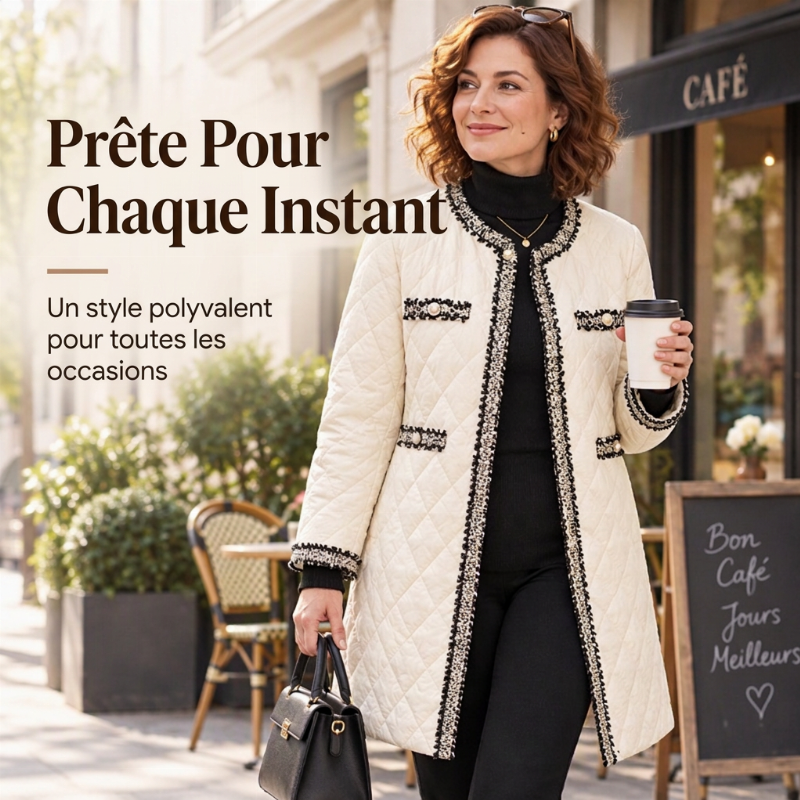 💖Soldes ! Prix cassés💖Manteau matelassé mi-long pour femme