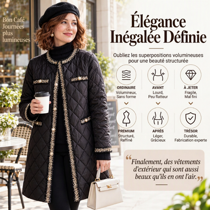 💖Soldes ! Prix cassés💖Manteau matelassé mi-long pour femme
