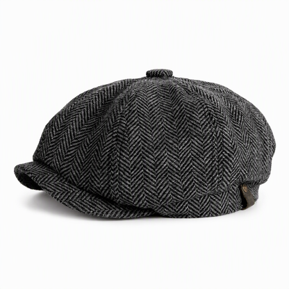 🧢Casquette de peintre vintage, casquette de livreur de journaux octogonale