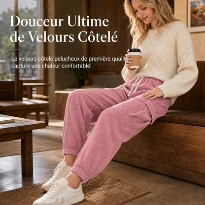 💖Soldes ! Prix cassés💖Pantalon de jogging décontracté en velours côtelé pour femmes