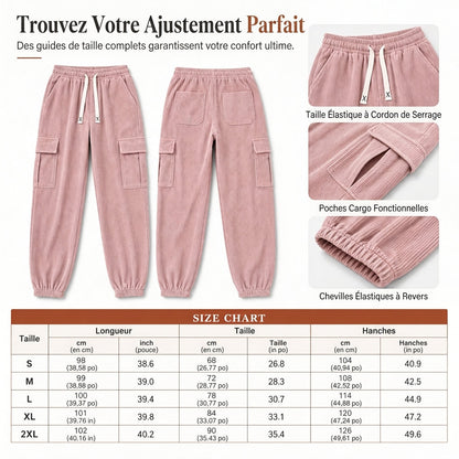 💖Soldes ! Prix cassés💖Pantalon de jogging décontracté en velours côtelé pour femmes