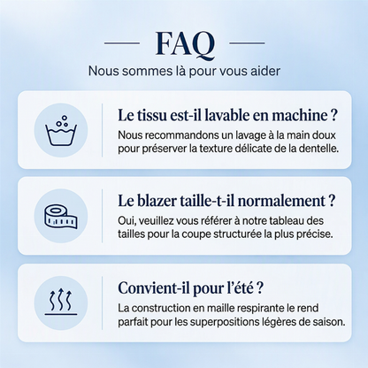 💖Soldes ! Prix cassés💖Veste en dentelle florale élégante pour femme à découpes