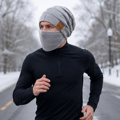 Bonnet thermique d'hiver pour femme avec masque facial intégré