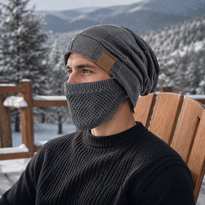 Bonnet thermique d'hiver pour femme avec masque facial intégré