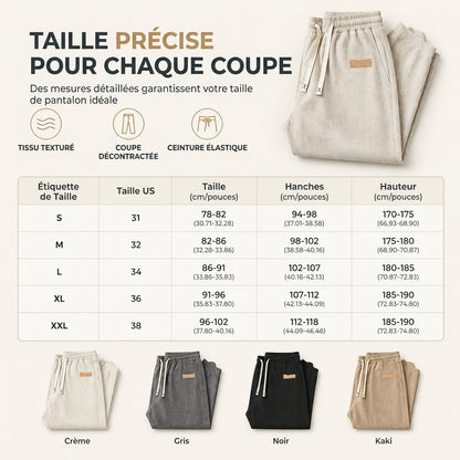 Pantalon décontracté en velours côtelé léger pour homme, coupe ample et jambe droite