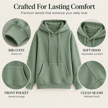 Hoodie oversize à cordon de serrage pour femme