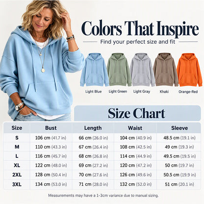 Hoodie oversize à cordon de serrage pour femme