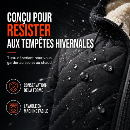 Ensemble d’hiver pour homme : veste matelassée à capuche et pantalon
