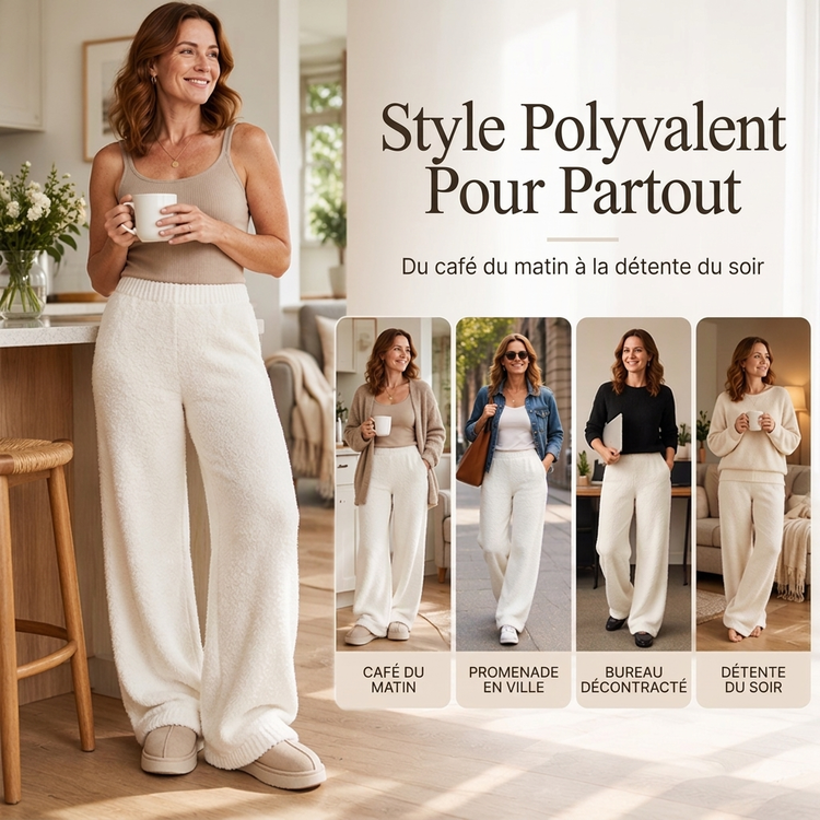 Pantalon large doux et confortable pour femmes
