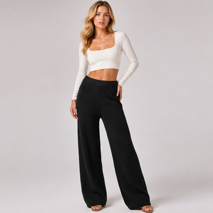 Pantalon large doux et confortable pour femmes