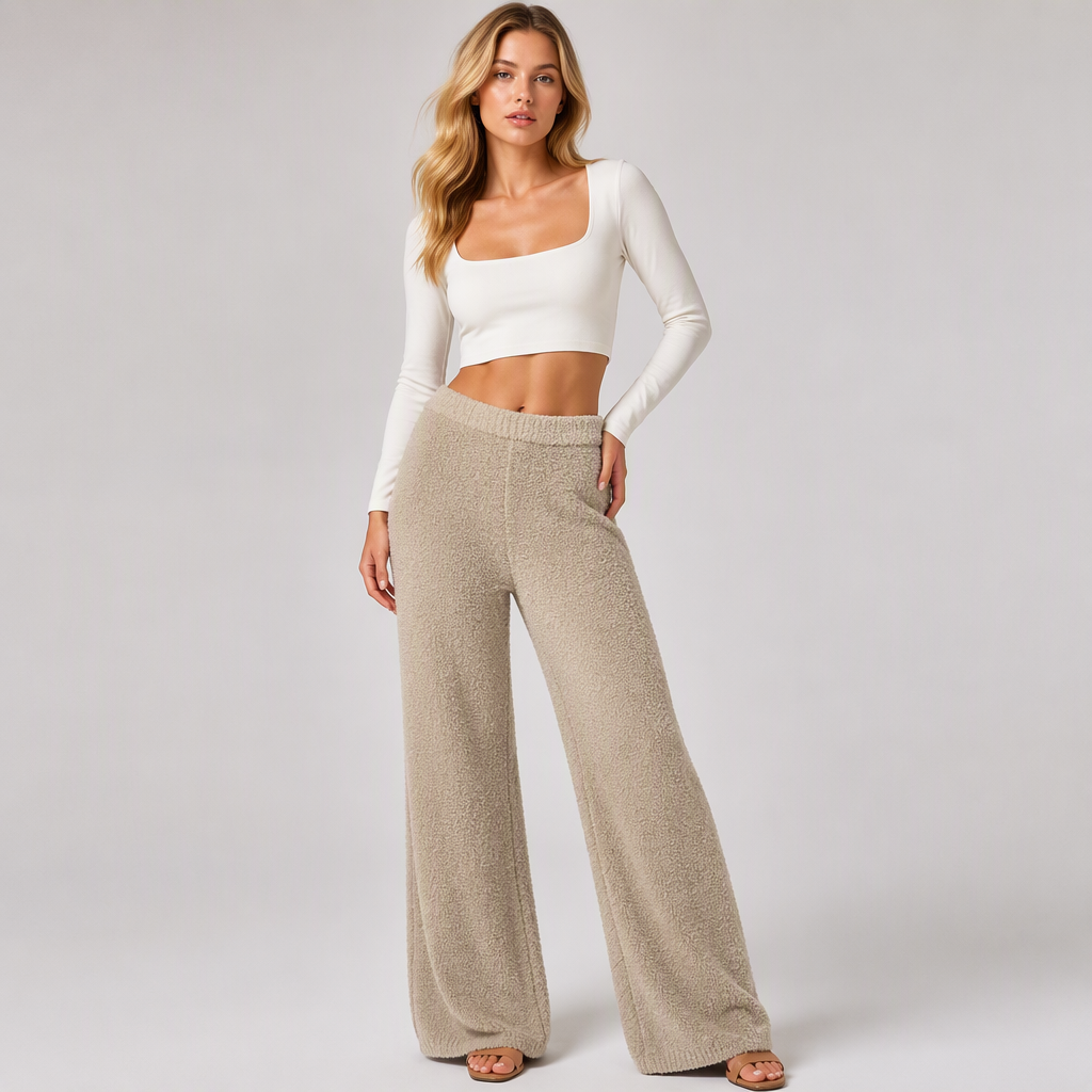 Pantalon large doux et confortable pour femmes