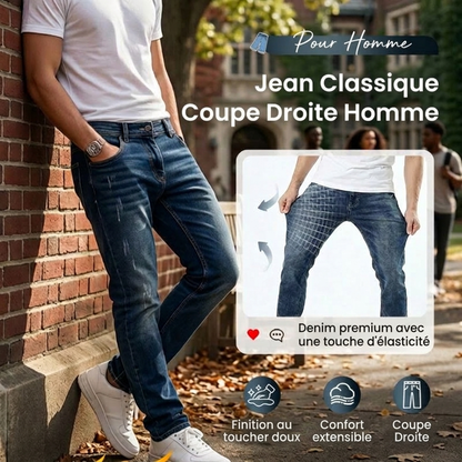 ⏳Offre spéciale à durée limitée⏰ Jean extensible moderne slim fit pour homme