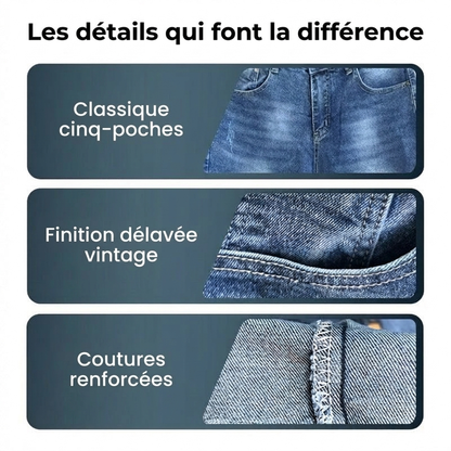⏳Offre spéciale à durée limitée⏰ Jean extensible moderne slim fit pour homme