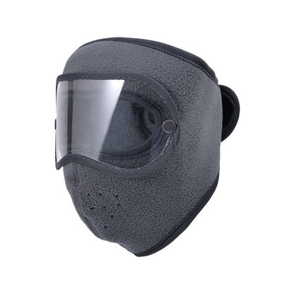 Masque facial d'hiver coupe-vent et chaud avec lunettes HD