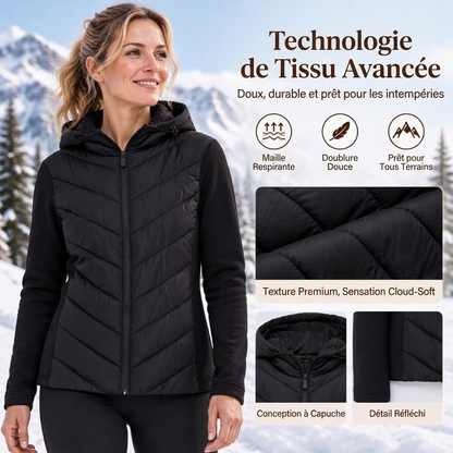 💖Soldes ! Prix cassés💖Veste matelassée patchou à capuche pour femme