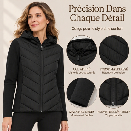 💖Soldes ! Prix cassés💖Veste matelassée patchou à capuche pour femme