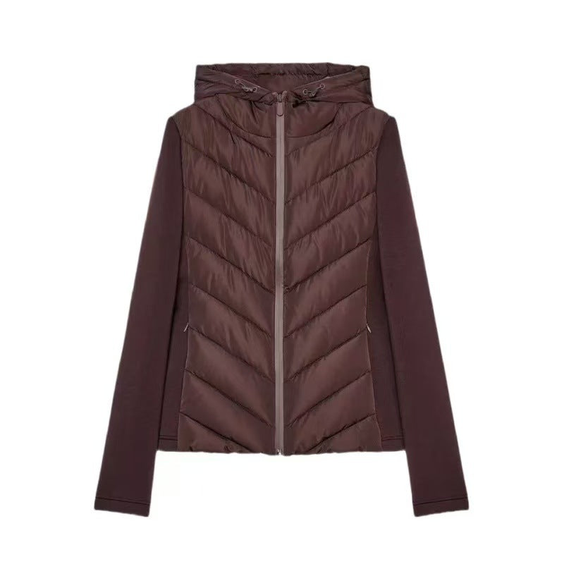 💖Soldes ! Prix cassés💖Veste matelassée patchou à capuche pour femme