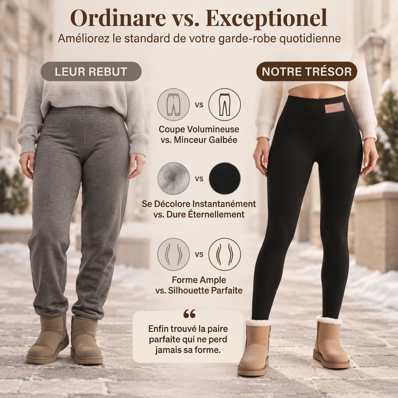 Leggings thermiques taille haute pour femmes
