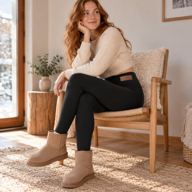 Leggings thermiques taille haute pour femmes