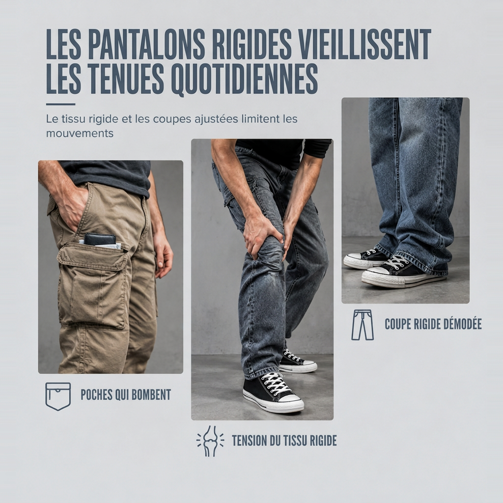 Jean cargo large lavé rétro Pantalon en denim Y2K High Street avec poches