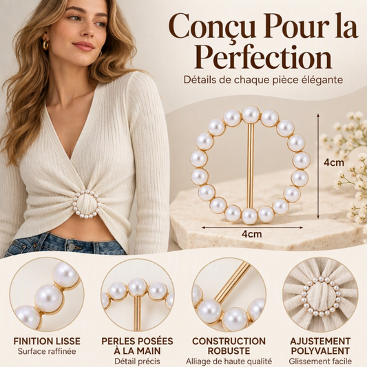 Boucle d'angle élégante en métal pour chemise
