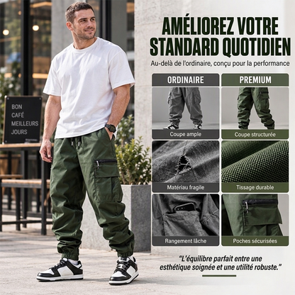 ✨ Pantalon cargo décontracté à plusieurs poches pour homme : facile à porter au quotidien 👖