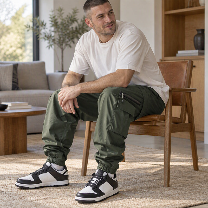 ✨ Pantalon cargo décontracté à plusieurs poches pour homme : facile à porter au quotidien 👖