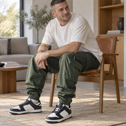 ✨ Pantalon cargo décontracté à plusieurs poches pour homme : facile à porter au quotidien 👖