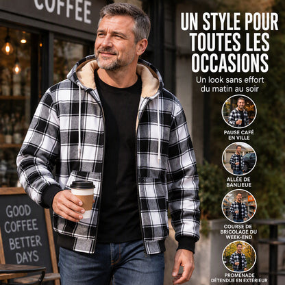 ✨ Veste thermique pour homme, décontractée à capuche : chaude et facile à porter au quotidien 🧥