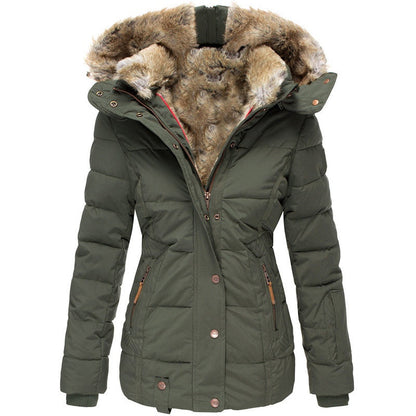 ✨ Veste matelassée à capuche pour femme, coupe ajustée : facile à porter au quotidien 🧥