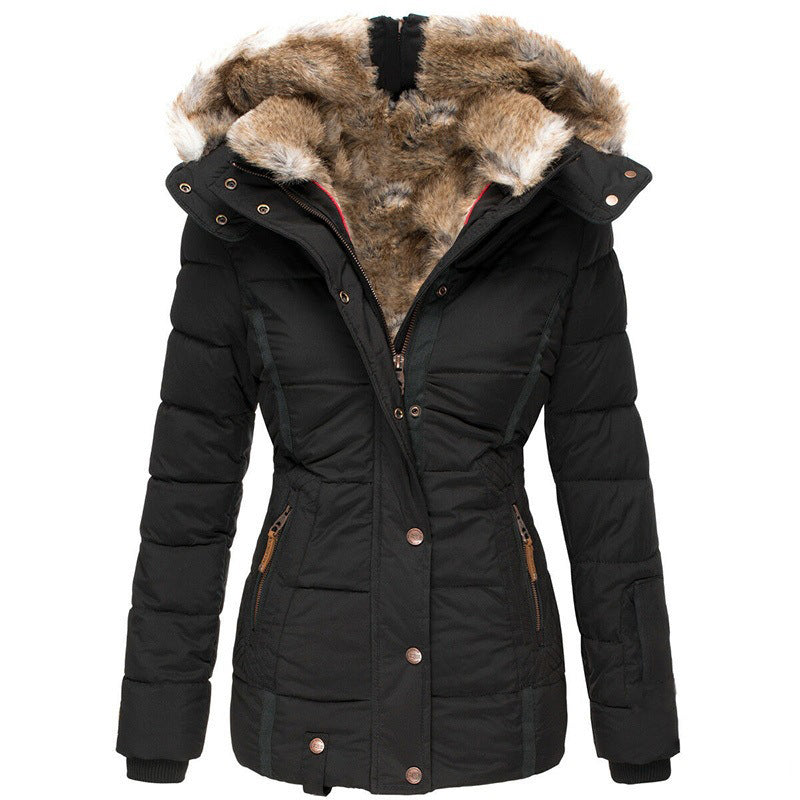 ✨ Veste matelassée à capuche pour femme, coupe ajustée : facile à porter au quotidien 🧥