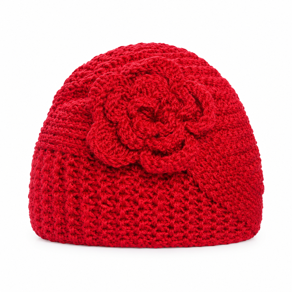 Bandeau Tricoté d'Hiver Chaud pour Femme, Protège-Oreilles Large à Motifs Floraux, Accessoire Cheveux