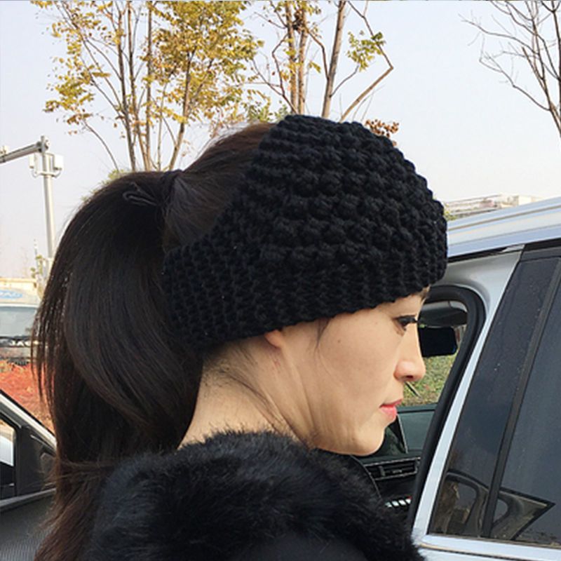 Bandeau Tricoté d'Hiver Chaud pour Femme, Protège-Oreilles Large à Motifs Floraux, Accessoire Cheveux