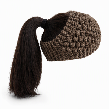 Bandeau Tricoté d'Hiver Chaud pour Femme, Protège-Oreilles Large à Motifs Floraux, Accessoire Cheveux
