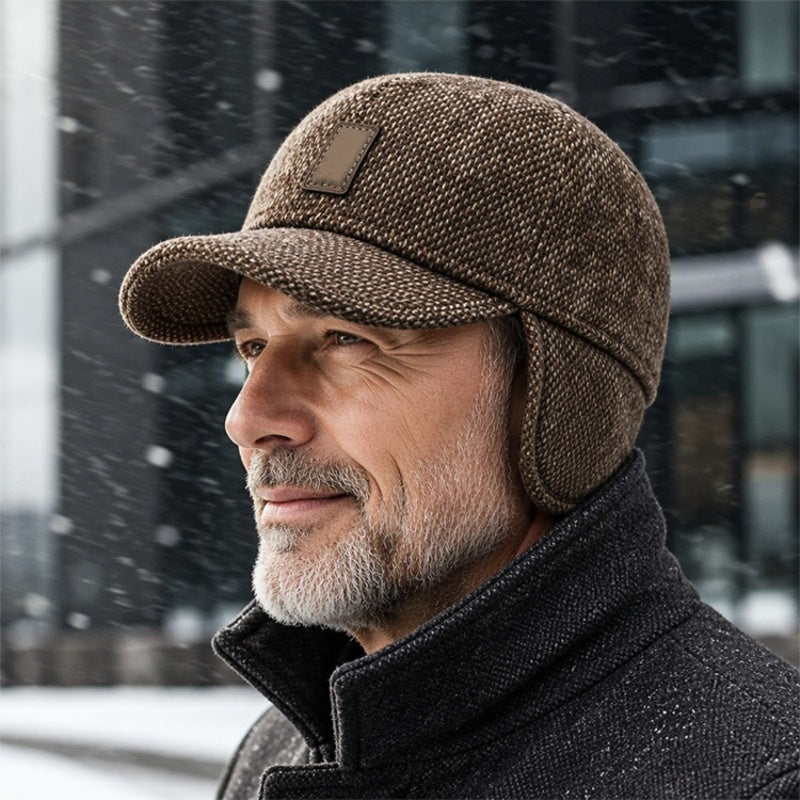 🧢Casquette de baseball chaude pour homme avec protège-oreilles