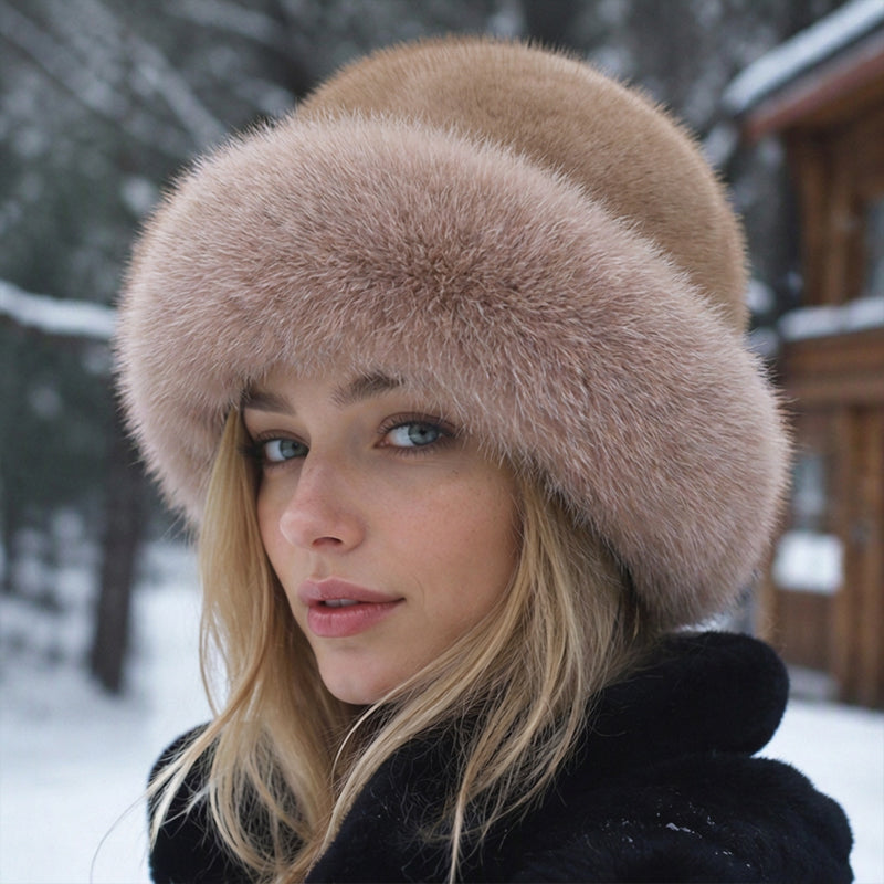 ✨ Ce chapeau pour femme en fausse fourrure mise sur la chaleur et l’élégance, facile à porter au quotidien 🧢