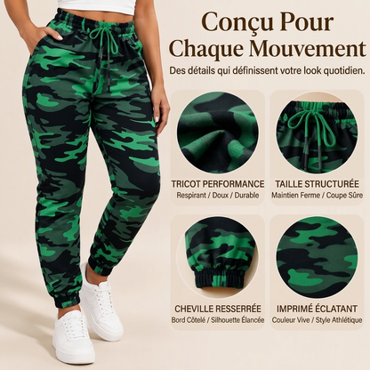 ✨ Joggers cargo pour femme, décontractés et à motif camouflage : faciles à porter au quotidien