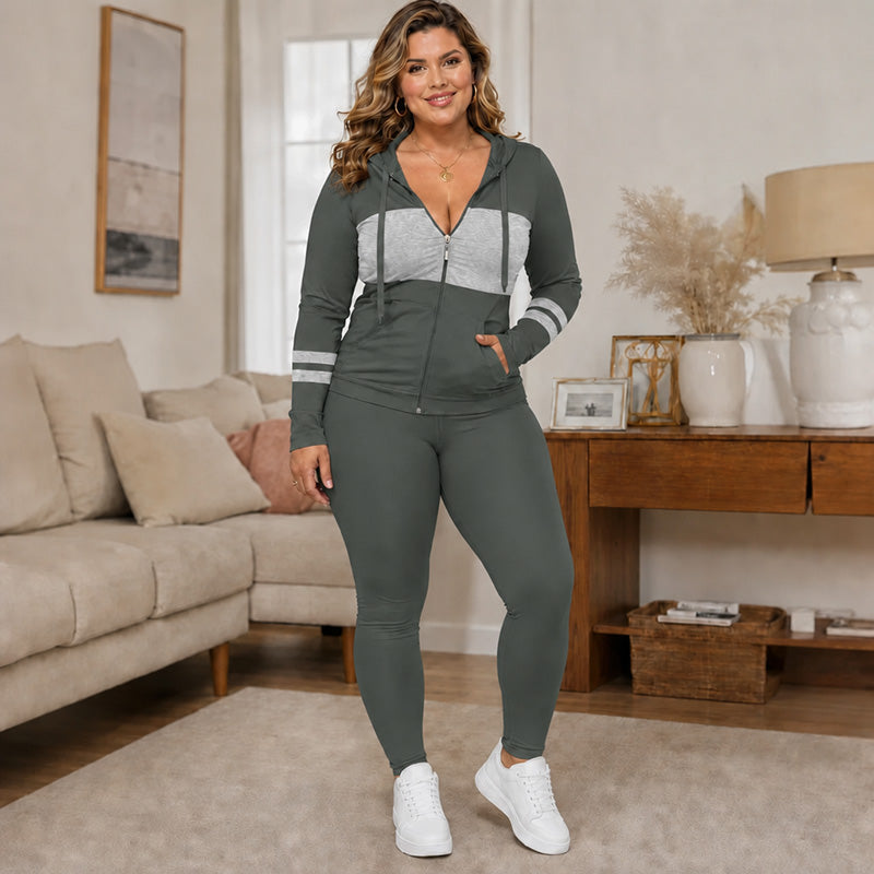 ✨ Ensemble 2 pièces pour femme : sweat à capuche et pantalon, facile à porter au quotidien 👖