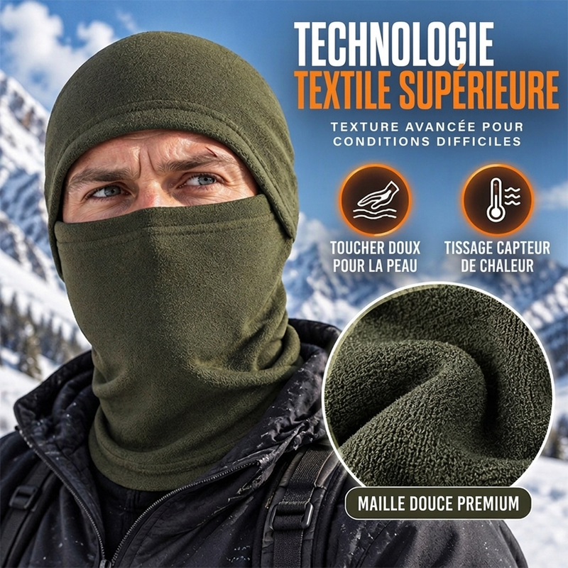 Cagoule de cyclisme thermique et coupe-vent pour l'hiver