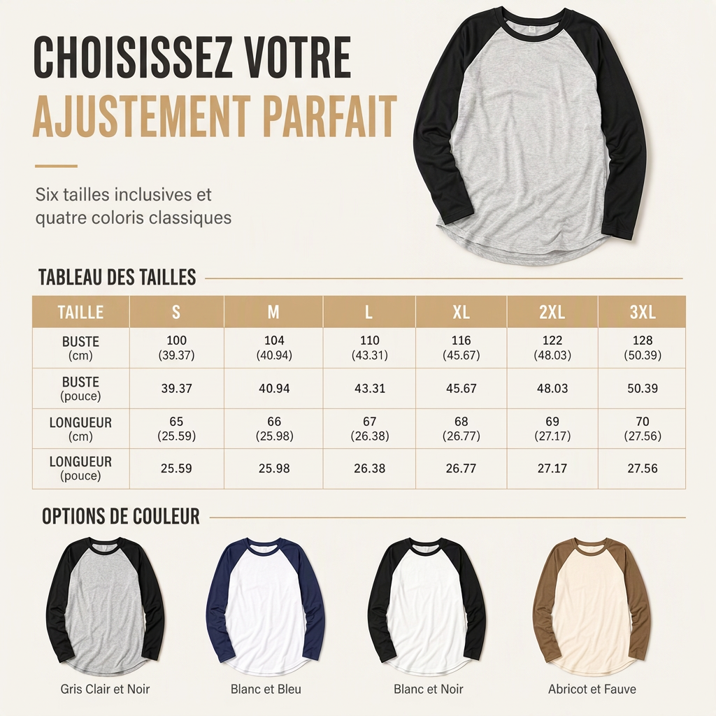 T-shirt décontracté à manches longues et col rond pour femme, haut à pull-over avec blocs de couleurs