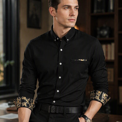 Chemise chaude classique en velours côtelé pour hommes