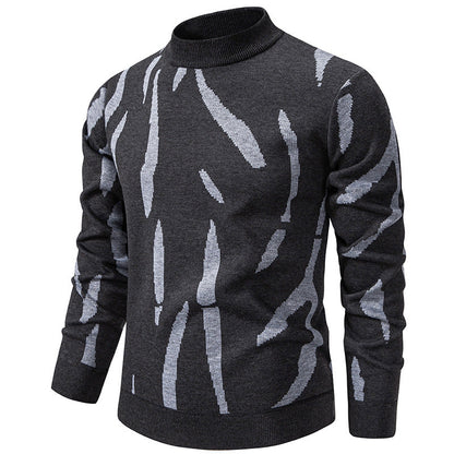 Pull roulé slim casual pour homme