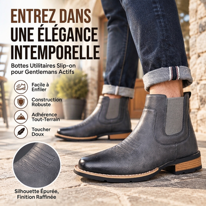 Bottes Chelsea Vintage À Enfiler Pour Homme