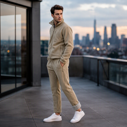 Ensemble veste et pantalon thermiques décontractés unisexe