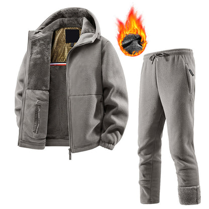 Ensemble veste et pantalon thermiques décontractés unisexe