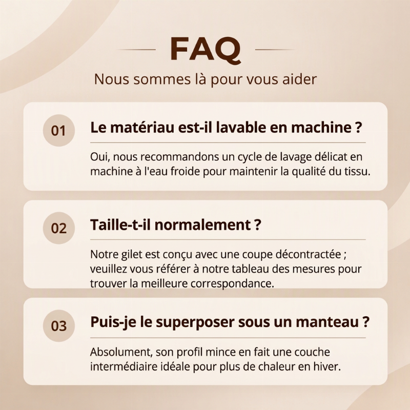 Gilet Femme Chaud en Maille Brossée Col Montant